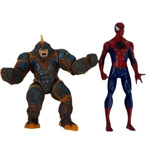 Marvel Spiderman Rhino Rock Crusher Action Figure Set